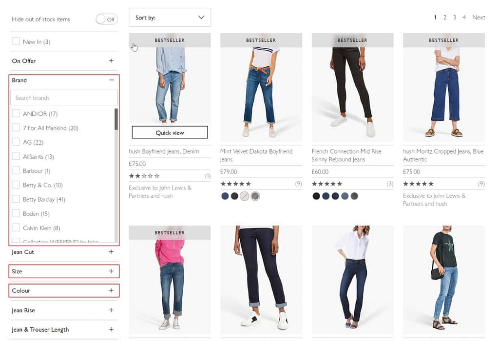 Category Filters 
